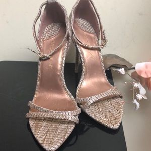 Christian siriano animal print size 10 high heels